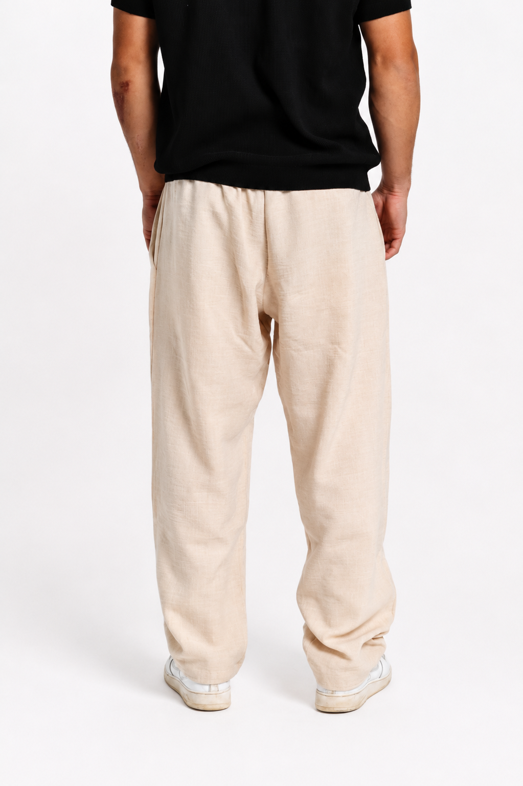 Men’s Beige Linen Pants