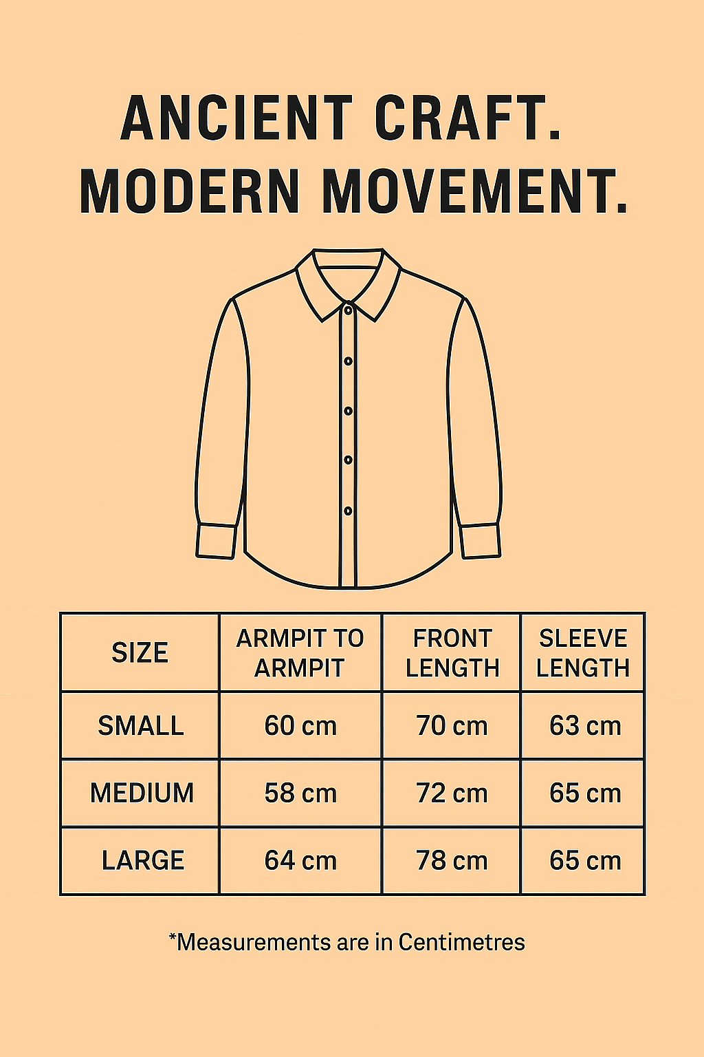 Linu clothing size chart