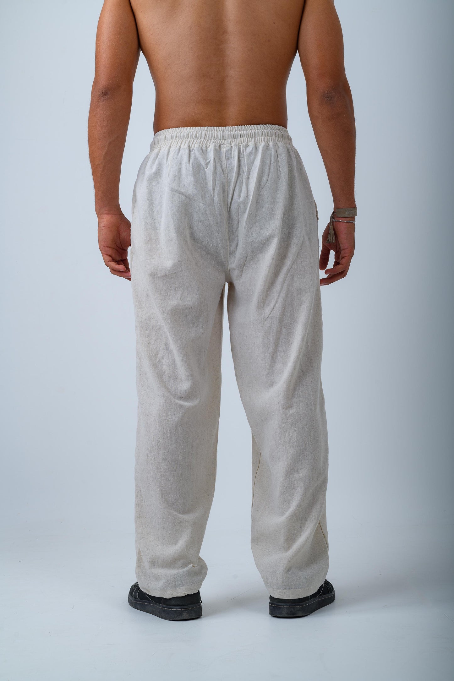 Beige Linen Pants