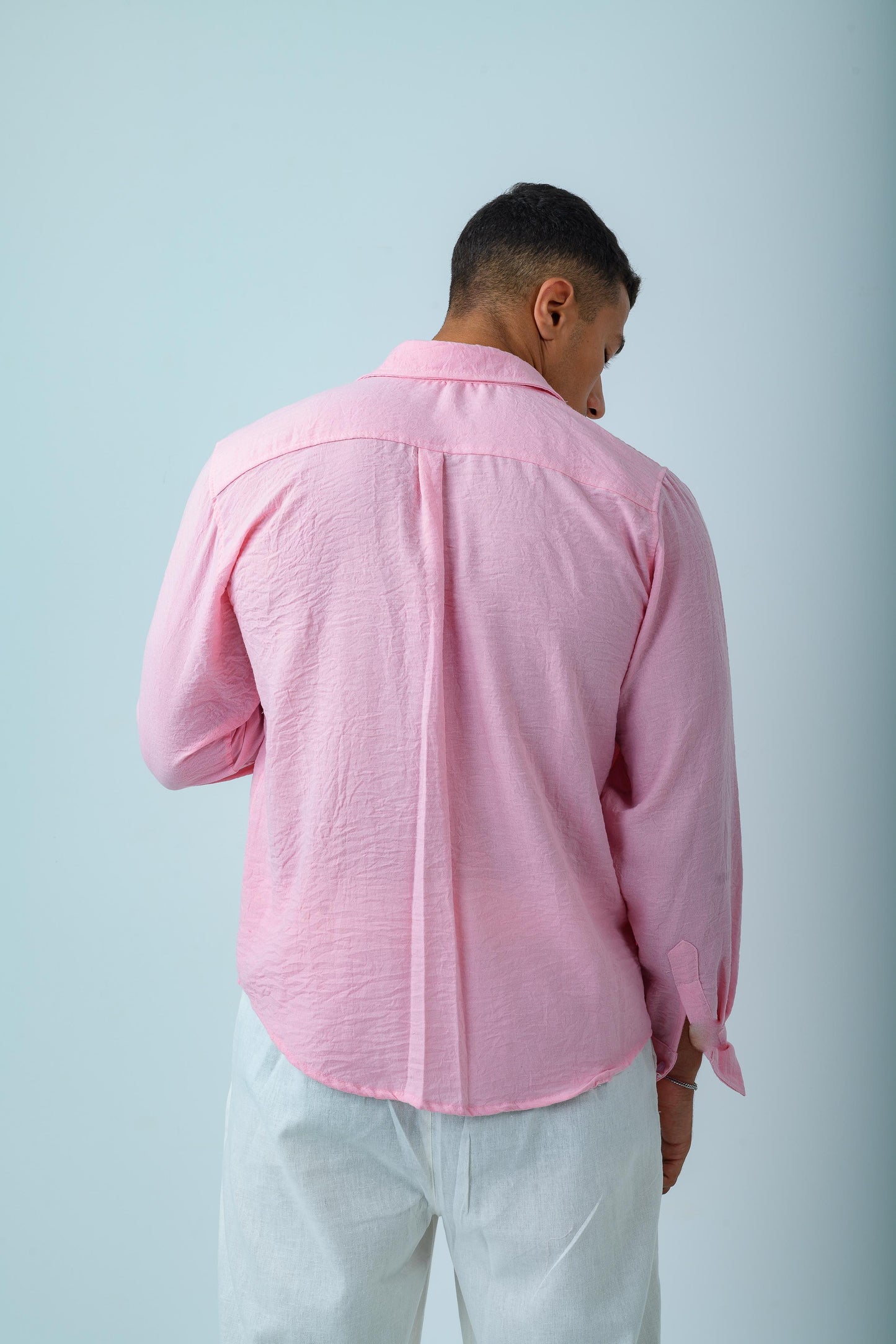 Pink Linen Shirt