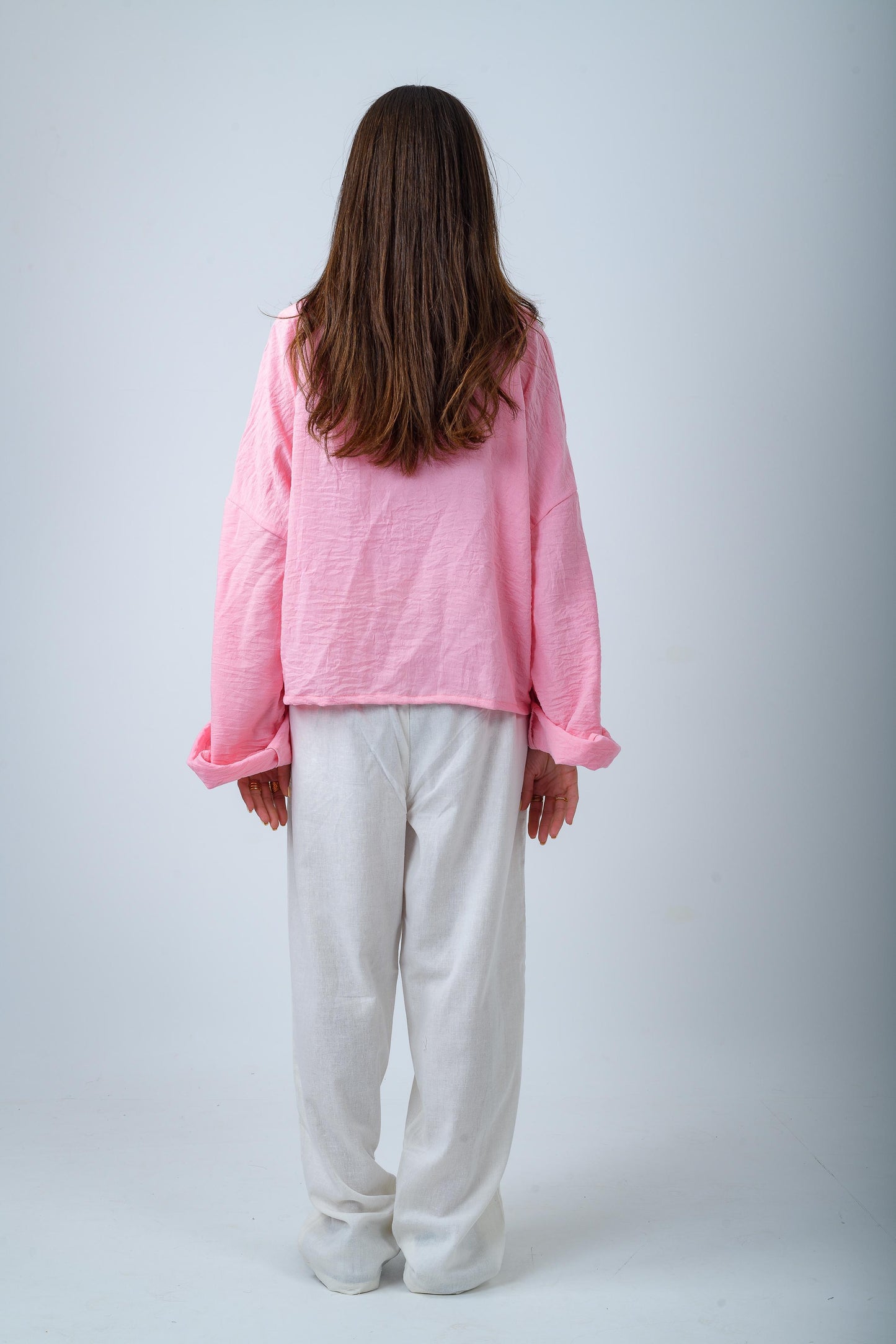 Women's White Linen Pants