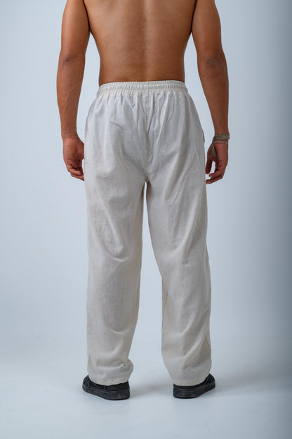 Beige Linen Pants